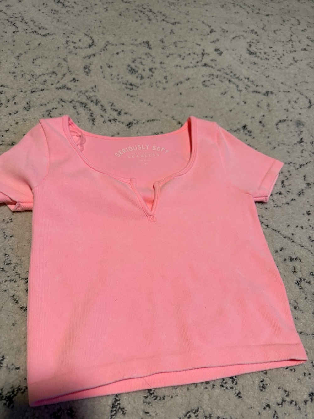 Aeropostale Pink Short Sleeve Scoop Neck Tee